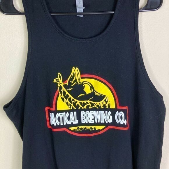 Tactical Brewing Company Mens Tank Top 100% Cotton Black Size Medium - Picture 5 of 7
